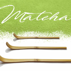 Japanese bamboo matcha scoop