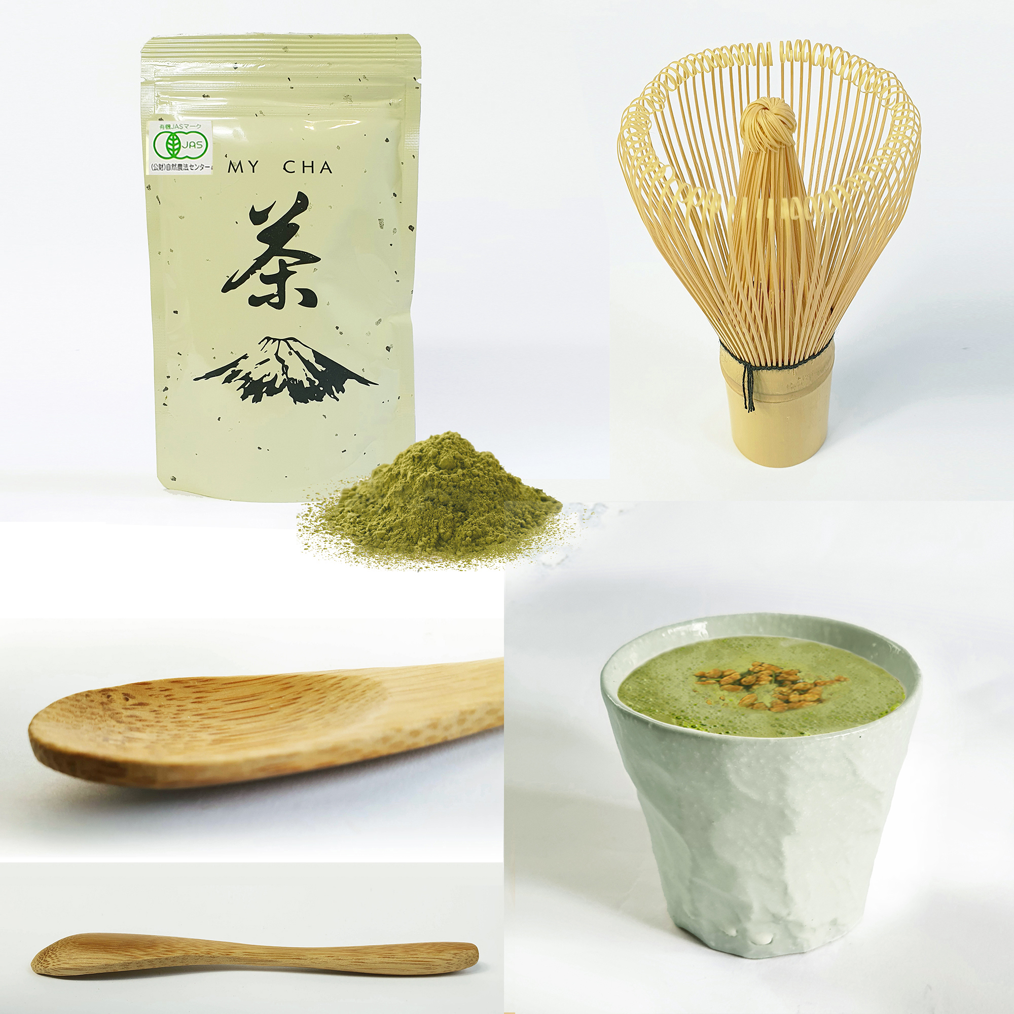 Organic genmaicha latte kit