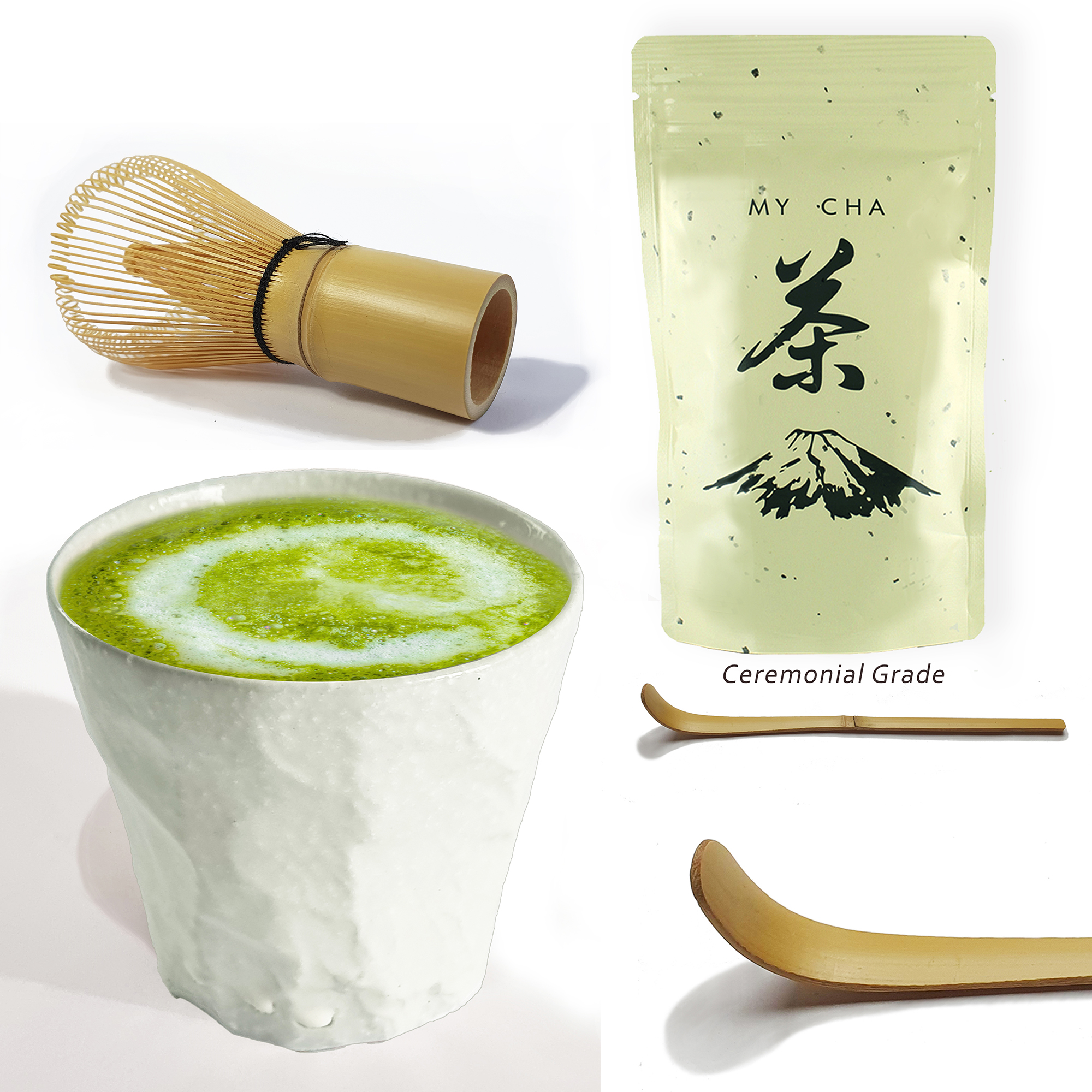 Authentic Japanese matcha latte