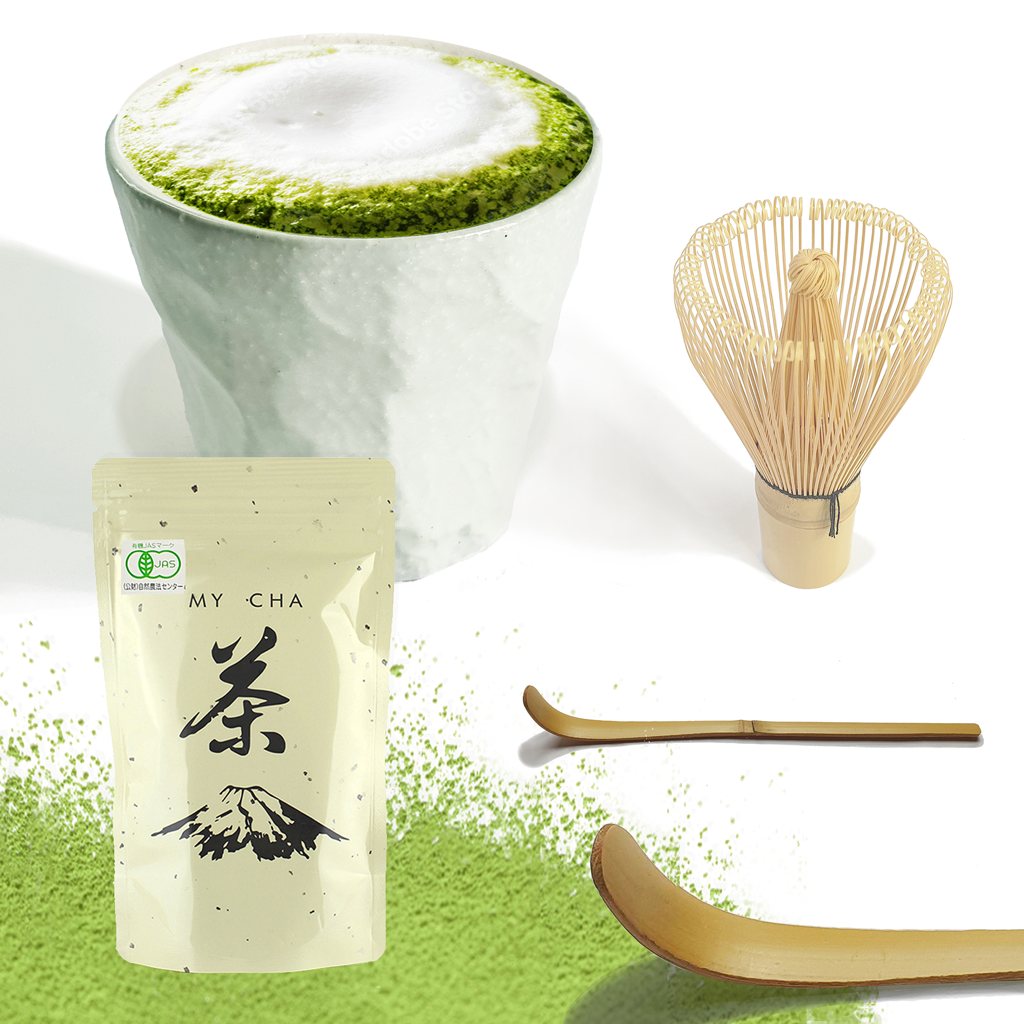 Authentic Japanese matcha latte