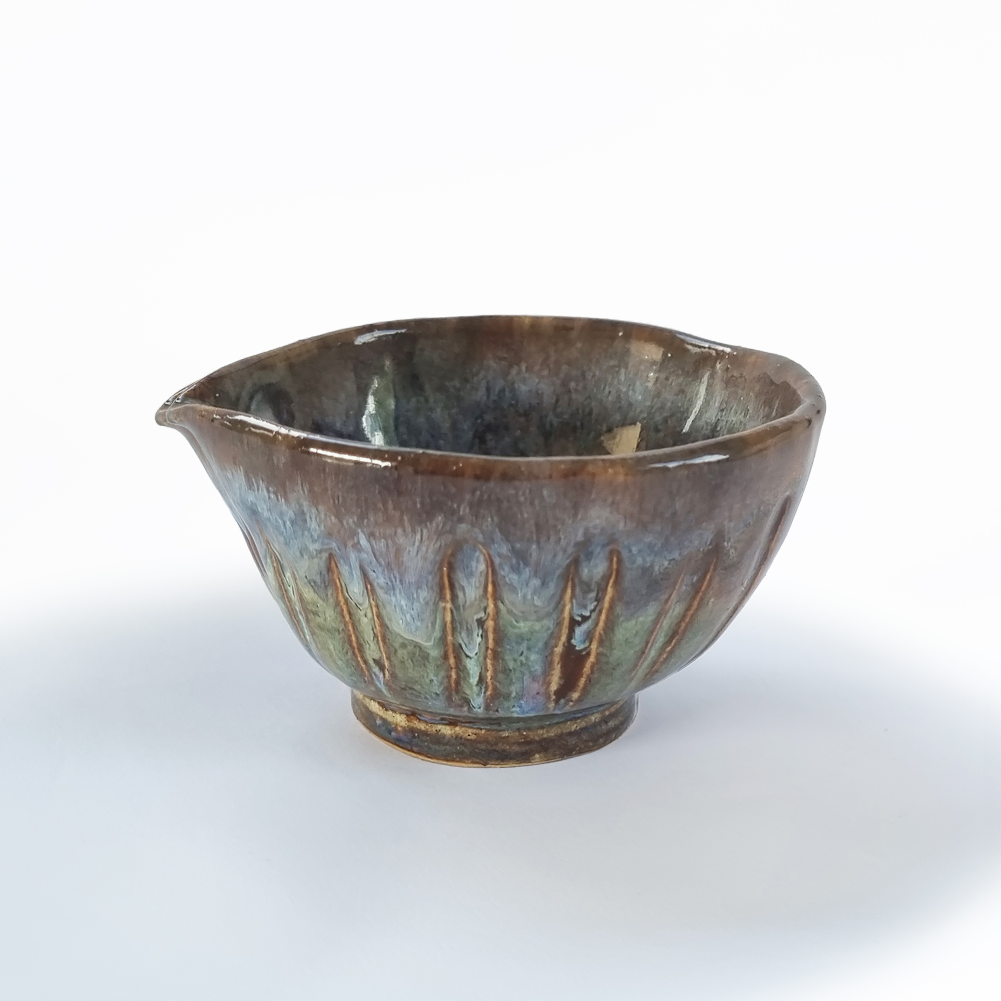 'Winter Radiancy' Sauce Cup Handmade by Japanese Ceramist